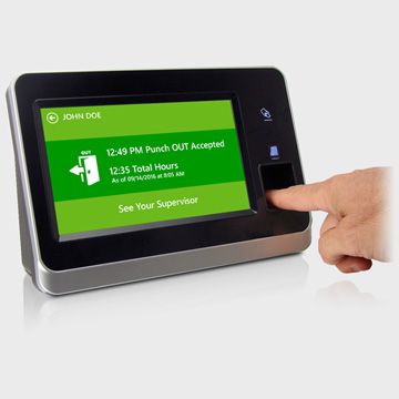 LATHEM CLOUD TOUCH DIGITAL LECTOR DE HUELLAS COMUNICASION ETHERNET O WiFi CON CIFRADO, ENTRADA Y SALIDA CON RELOJ DE PIN  (INGLES)