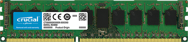 Crucial 8GB DDR3-1600 ECC UDIMM