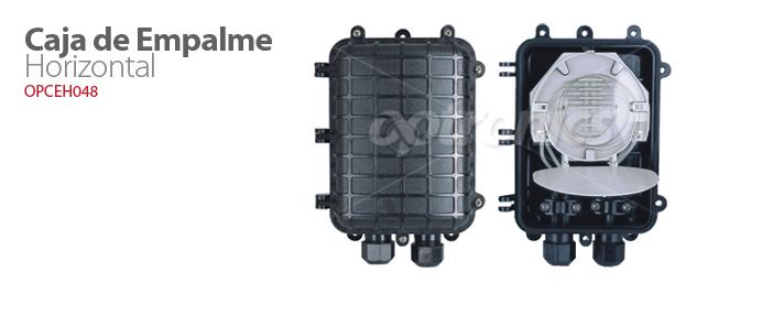 CAJA DE EMPALME HORIZONTAL 48 FIBRAS (incluye charola de empalme)