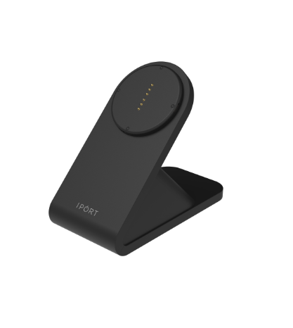 MONTAR/CARGAR IPAD IPORT Recarga el iPad sin cables; La base se ajusta en tres ángulos de montaje