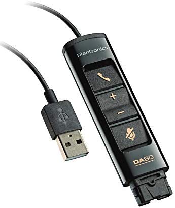 ADAPTADOR PLANTRONICS USB - QUICK DISCONECT DA80 USB 2.0 CONTROL VOLUMEN