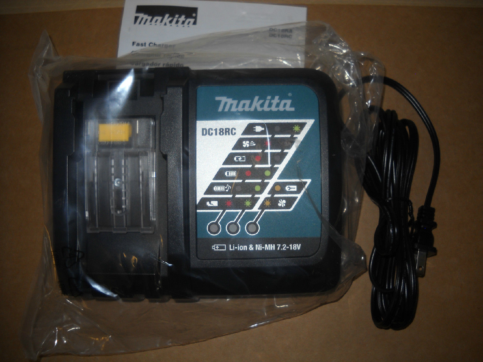 Makita DC18RC Rapid Fast Lithium Ion Battery Charger  BL1830 18V DC18RA