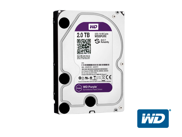 DD 2 TB SATA WD PURPLE WD20PURX VIDEOVIGILANCIA