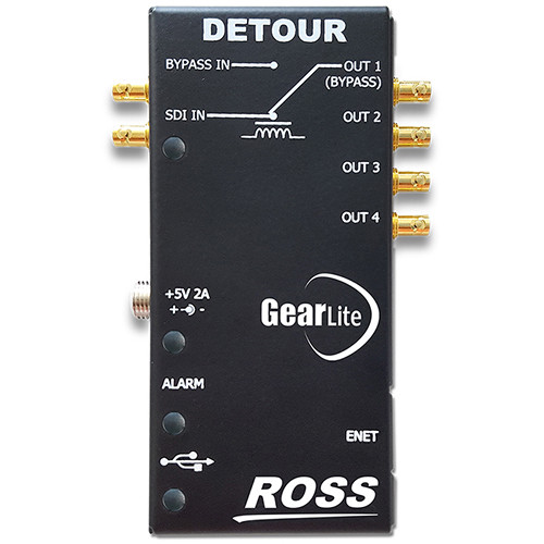Ross Video Detour 12G-SDI Relay Bypass 1x4 Distribution Amplifier
