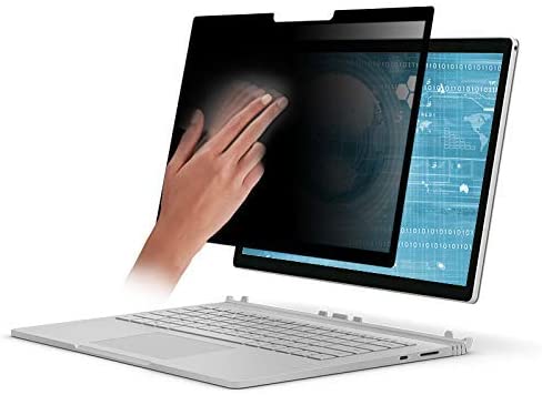 Easy On/Off Removable Privacy Screen Filter for 14.0 inch Edge to Edge Glass Widescreen Laptop - Works on Touchscreens