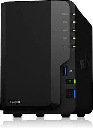 SYNOLOGY 2 BAY NAS DISKSTATION DS220+ (SIN DISCO)