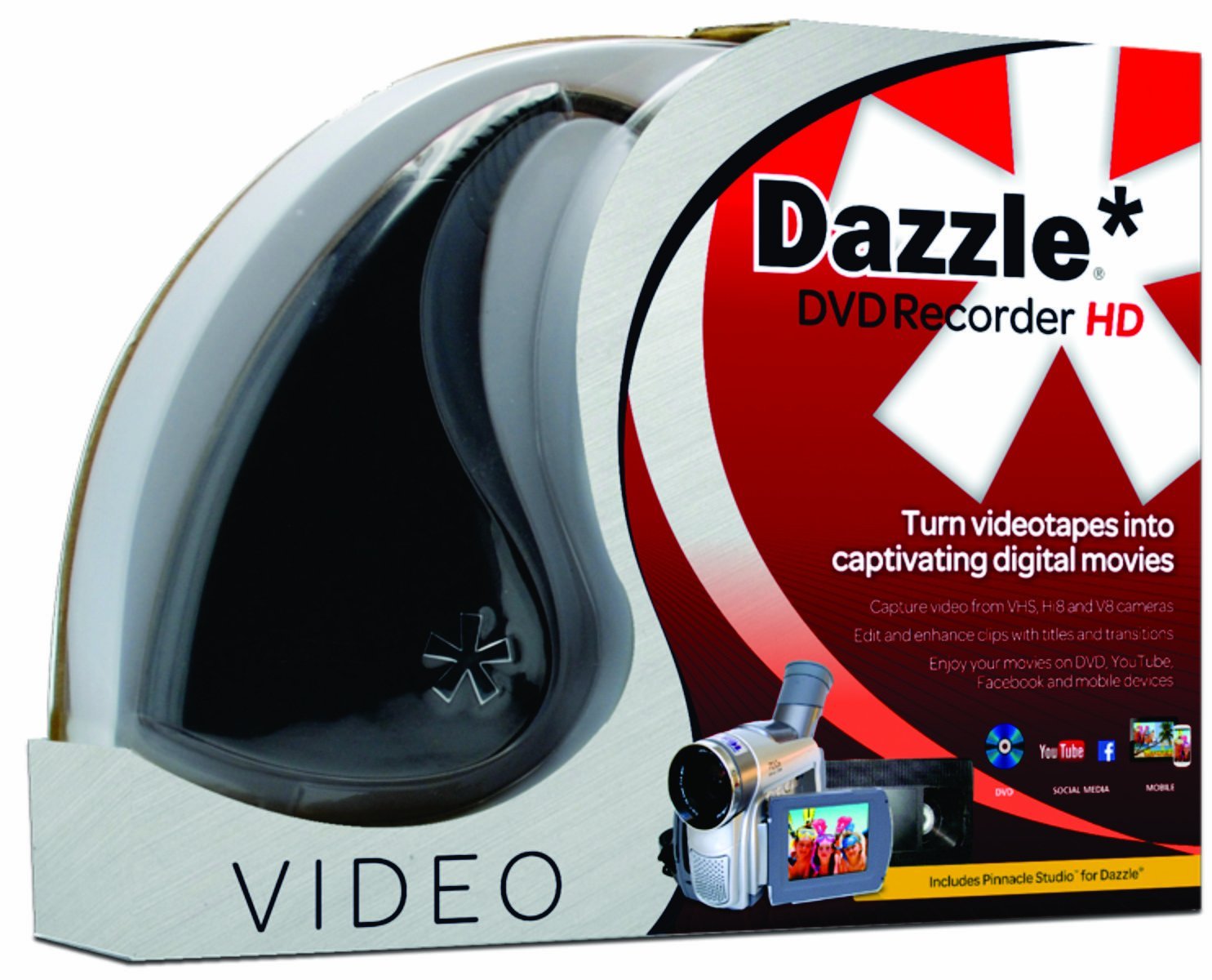 DAZZLE GRABADOR DE DVD HD VHS a DVD CONVERTIDOR