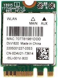 Dell dw1820 WLAN inalámbrica Wifi 802.11 ac NGFF Mini tarjeta WLAN Wifi qcnfa344 a d4 V21