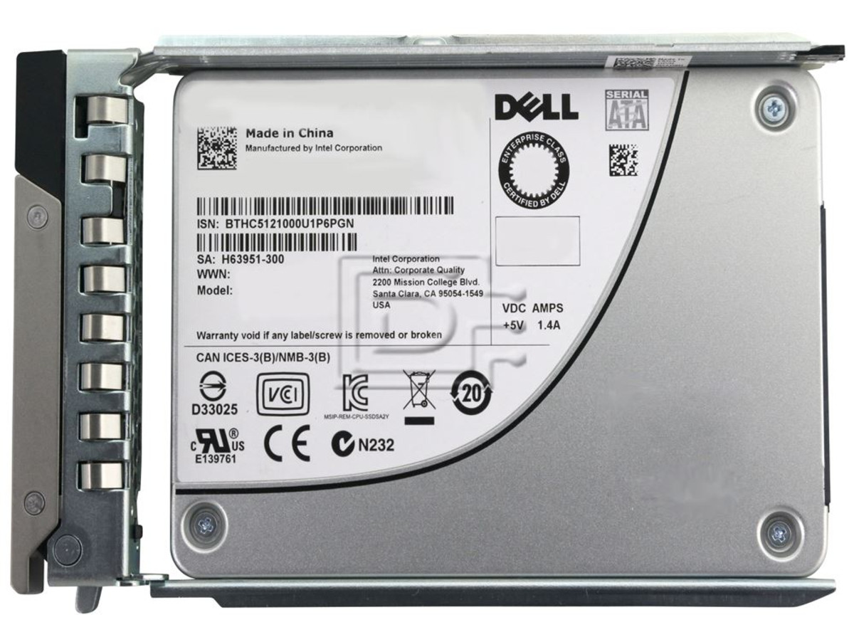 Dell 345-BECQ / 14YXN 960GB Mixed Use SATA Solid State Drive Kit DXD9H