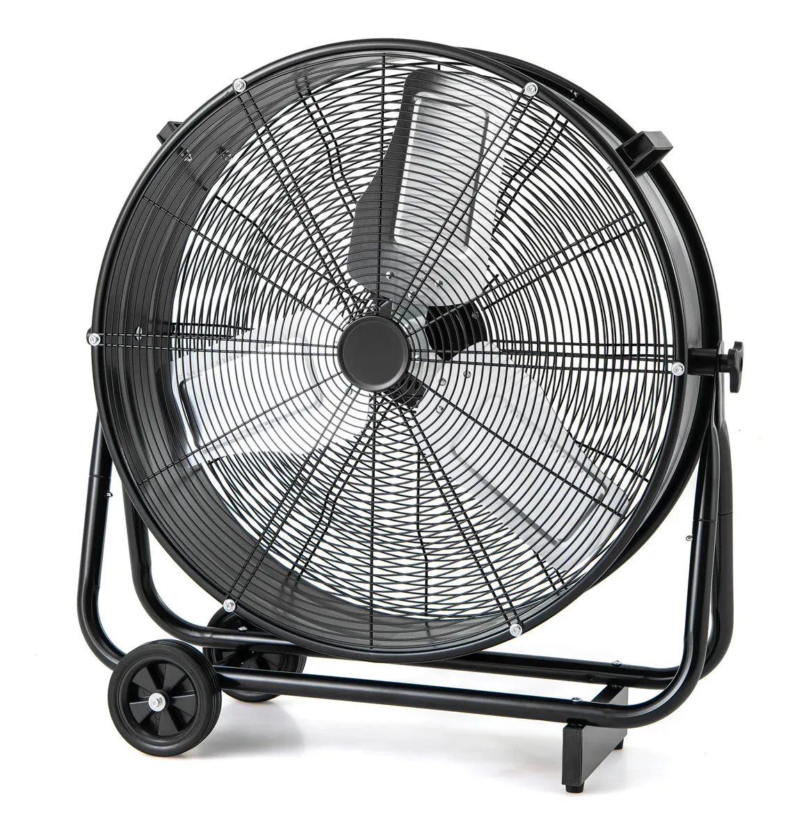 VENTILADOR INDUSTRIAL DE TAMBOR|| INCLINACION 360 GPL|| FRECUENCIA 60|| V 110||DIAMETRO 75CM|| 3 VELOCIDADES ASPAS DE ALUMINIO