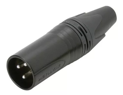 CONECTOR NEUTRIK XLR MACHO 3 PIN CONTACTOS PLATA NC3MXX BAG
