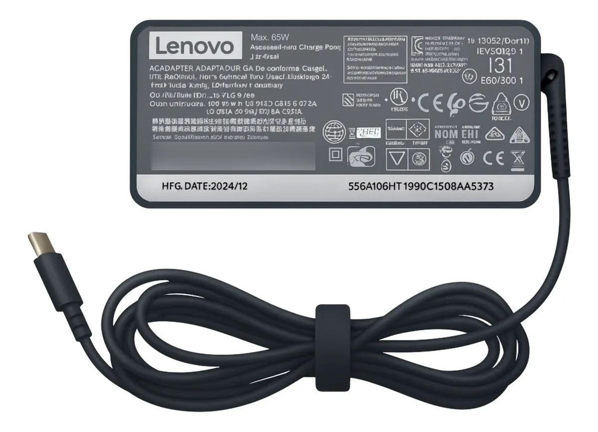 CARGADOR | LENOVO | 65W THINKPAD 20V 3.25A USB C | ADLX65YCC3A