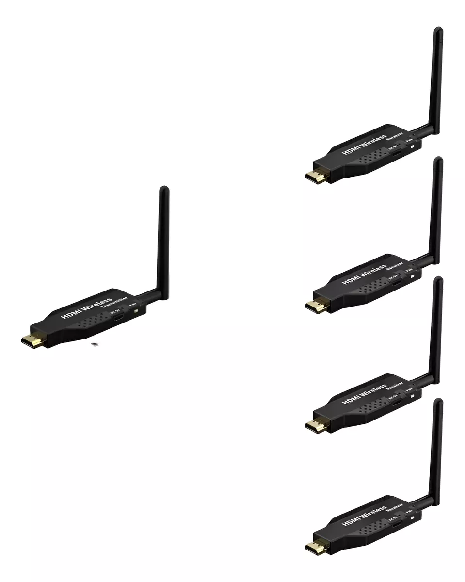 TRANSMISOR HDMI INALAMBRICO CON 4 RECEPTORES - WIRELESS HD