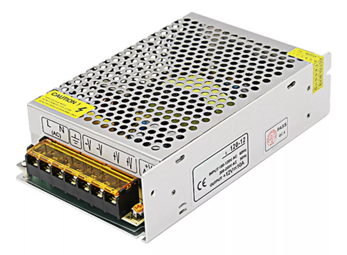 FUENTE CONMUTADA DE ALIMENTACIÓN 12V 10A 120W 110/220V