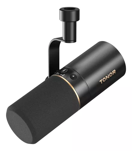 TONOR MICRÓFONO DINÁMICO USB/XLR PARA PC CON BRAZO SOPORTE, PROFESIONAL MICROPHONE SET VOCAL CON 24BIT/96KHZ, MIC DE CONDENSADOR CON 3.5MM JACK, BOTÓN MUTE PARA PODCAST, ESTUDIO, GRABACIÓN, TD510+