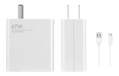 Cargador Xiaomi 67w Para Mi 11 Pro/ultra + Cable C Color Blanco