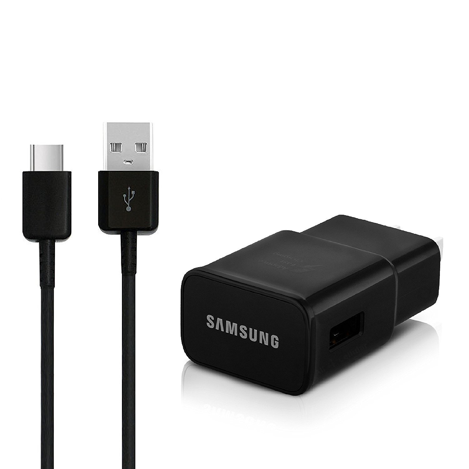 SAMSUNG FAST CHARGER EP-TA20JBE AND USB TYPE C CABLE EP-DG950CBE PARA GALAXY S8