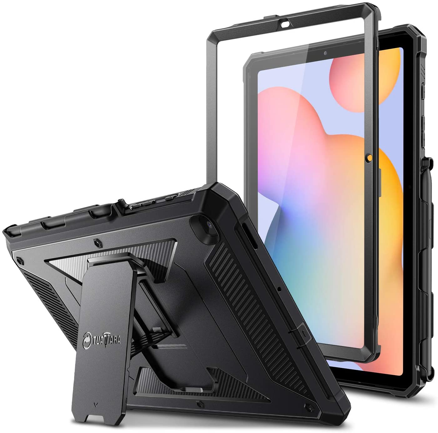 Funda a prueba de golpes para Samsung Galaxy Tab S6 Lite 10.4 pulgadas 2020 modelo SM-P610/P615 color negro