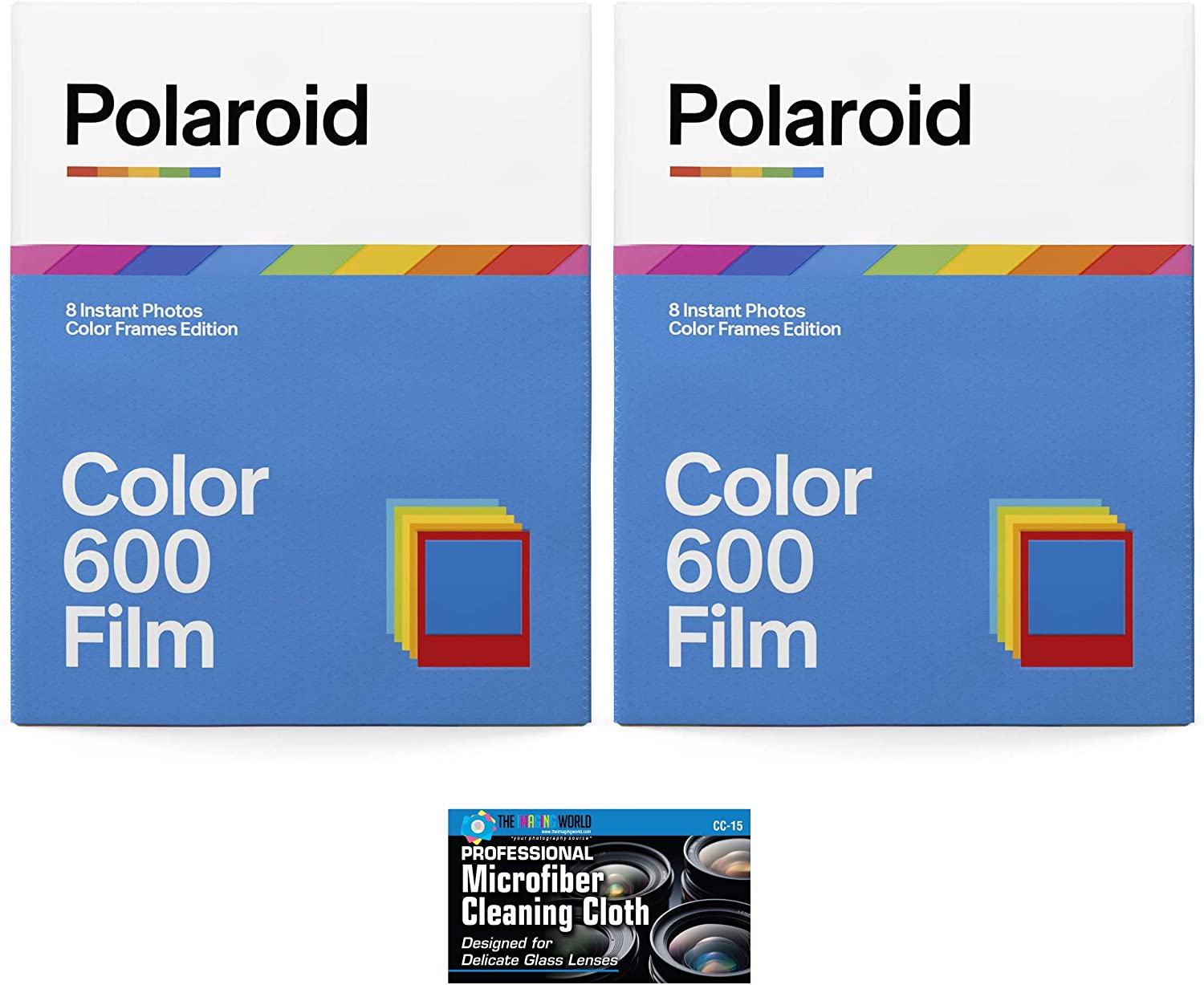 Polaroid Originals - Pelicula de color para camara instantanea 600 e i-Type  - 2 unidades - 16 fotos.
