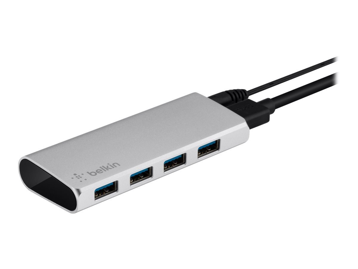 BELKIN 4-PORT HUB WITH 3-FOOT USB 3/0 CABLE