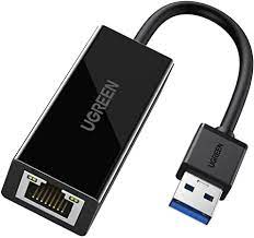 UGREEN Ethernet Adaptador USB 3.0 a RJ45, Adaptador de Red Externa 1000Mbps, Compatible con Switch, Xiaomi Mi Box S