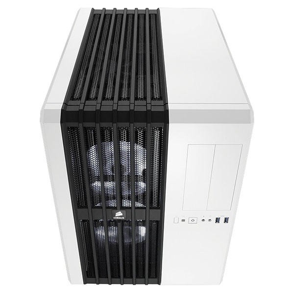 GABINETE CORSAIR AIR 540 WHITE CARBIDE USB 3.0 S/FUENTE CC-9011048-WW