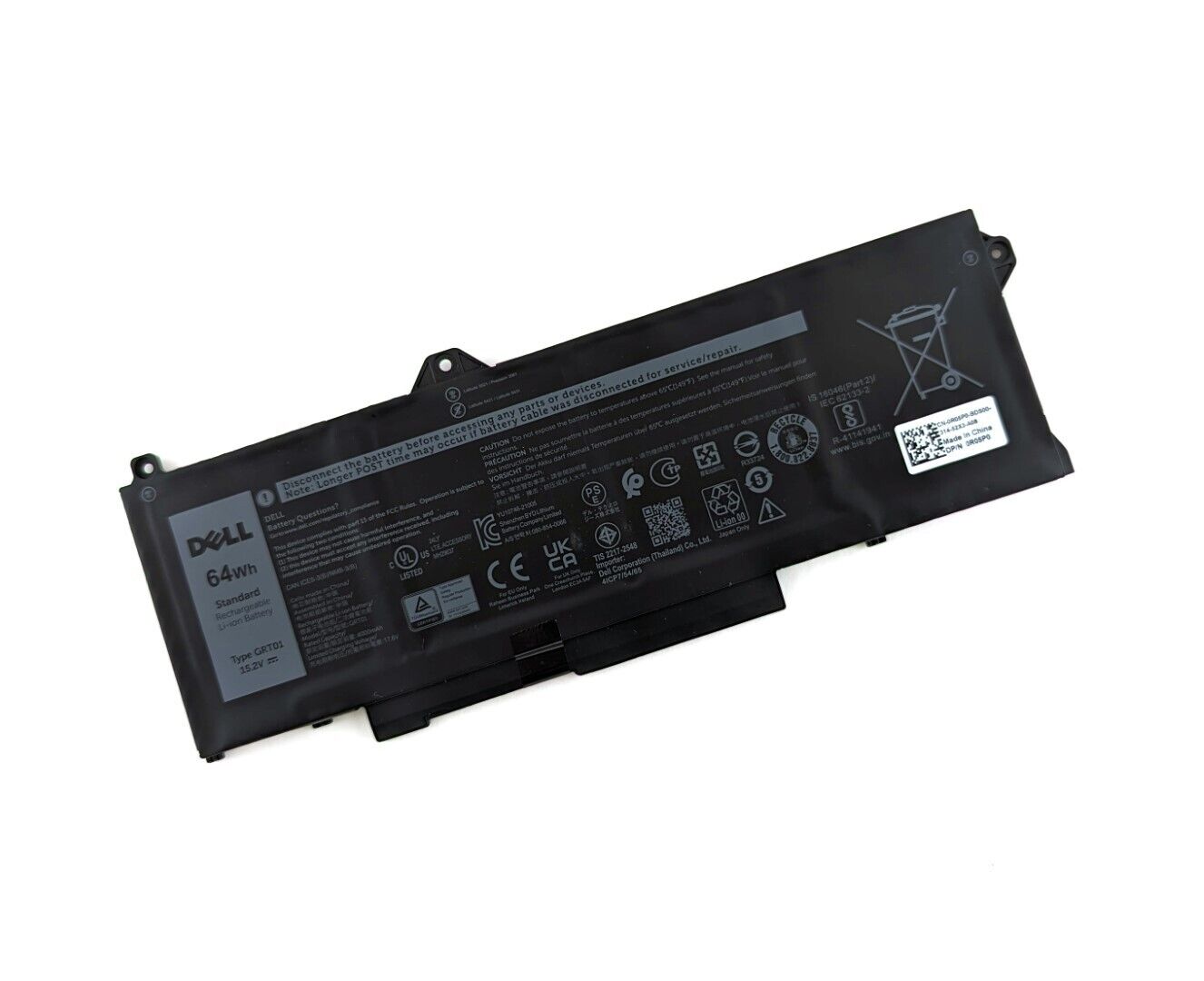 Dell Latitude 5521 5421 Precision 3561 3470 4 celdas 64Wh batería - GRT01
