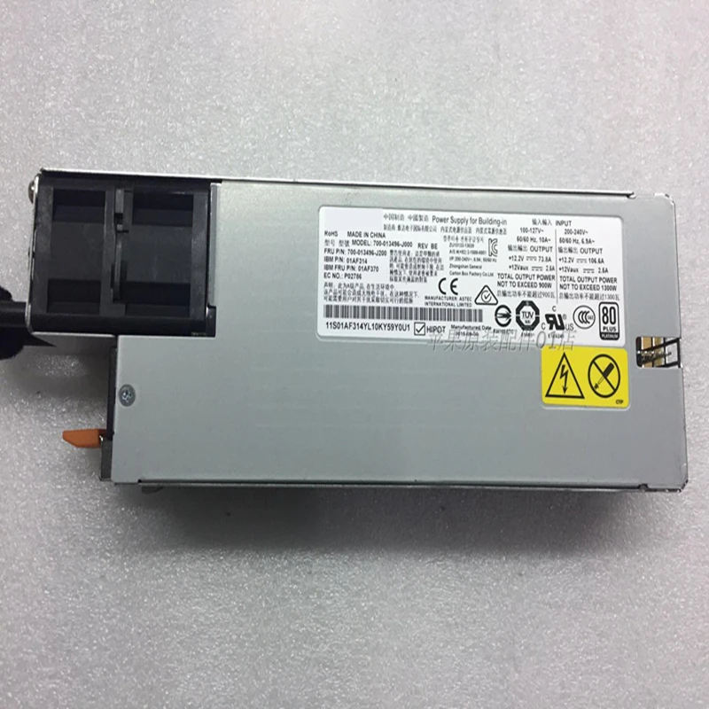 Fuente de alimentación Original para portátil, nuevo PSU para IBM X3550M4, M5, X3650M4, M5, 1300W, 700-013496-J200, 01AF314, 01AF370, P02786, 700-013496-J000