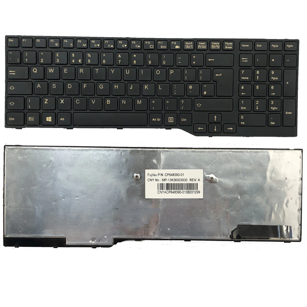 Teclado negro para Fujitsu LifeBook A555G, AH544, AH564, AH574, AH53M, AH42, AH555, CP648390, MP-13K36003930