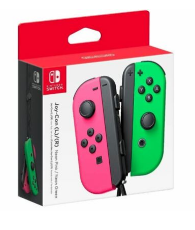 Nintendo Switch - Joy-Con (R) (L) Wireless Controller Neon Green / Pink