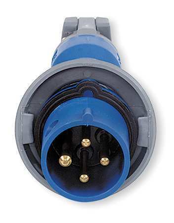 Dispositivo de cableado Hubbell-Kellems Hbl420p9w Iec Clavija de manguito y clavija 3P 4W 20A  250V