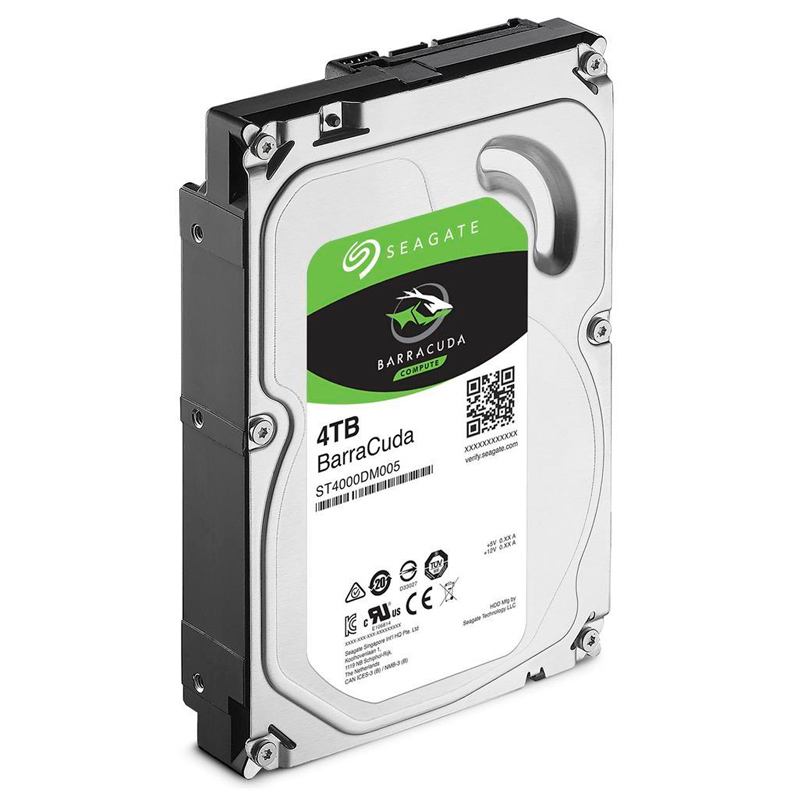 SEAGATE ST4000DM005, 4TB, BARRACUDA SATA 6.0GB/S, 64MB CACHE 3.5