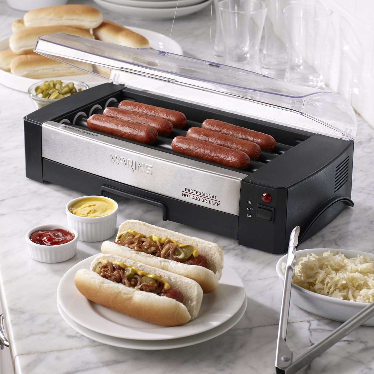 Waring Pro HDG150 Parrilla Profesional para Hot Dog