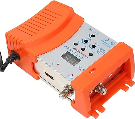 Modulador RF digital HDM68 Audio Video HDMI AV a RF convertidor compatible con formato PAL NTSC