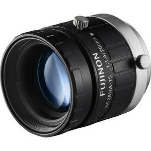 FUJINON HF25HA-1S / 25mm F1.4 Manual Iris C-Mount Lens / 1.5 Megapixel Rated / Anti-Vibration & Shock Feature