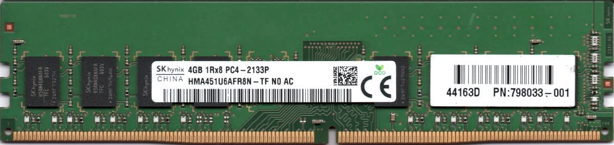SK HYNIX 4 GB DDR4 1RX8 PC4 - 2133P-UA1 - 10 HMA451U6AFR8 RAM DE MEMORIA DE ESCRITORIO N-TF
 
