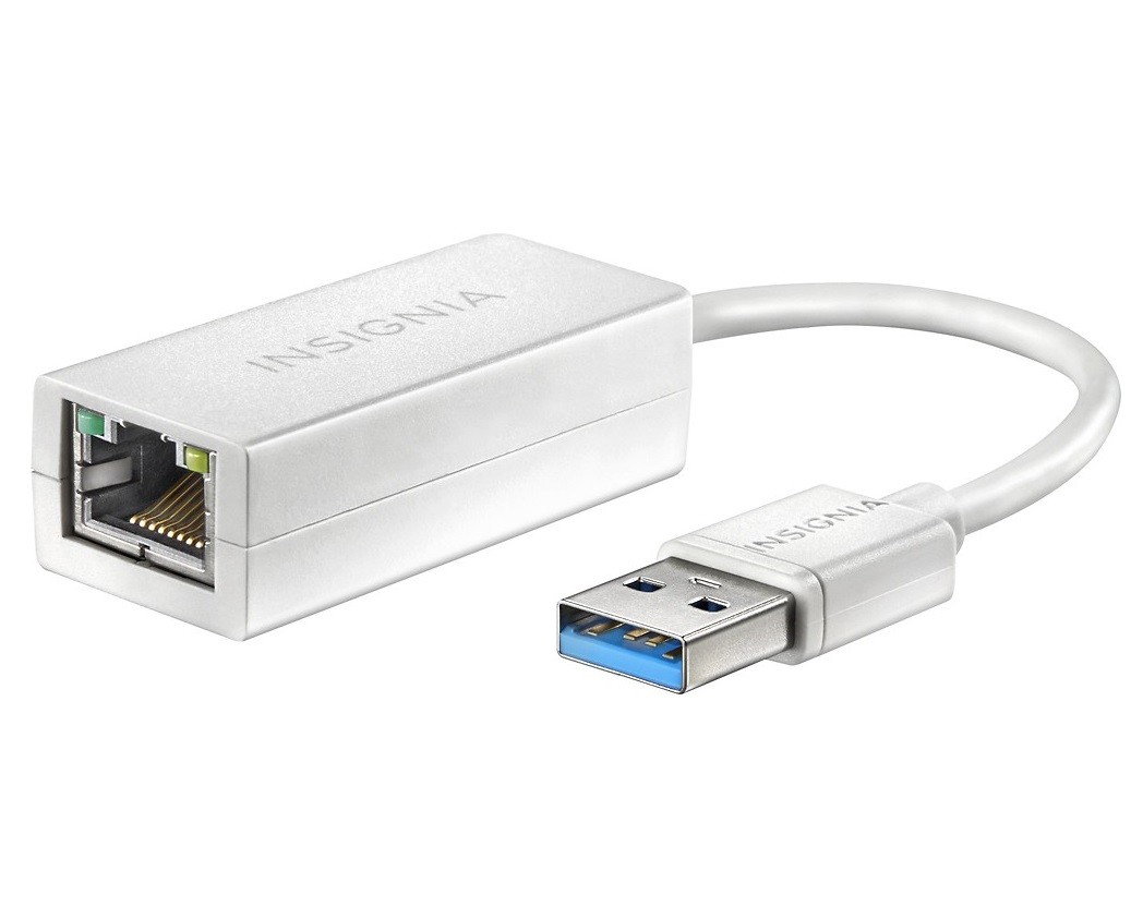 INSIGNIA - ADAPTADOR ETHERNET USB 3.0 A GIGABIT - BLANCO