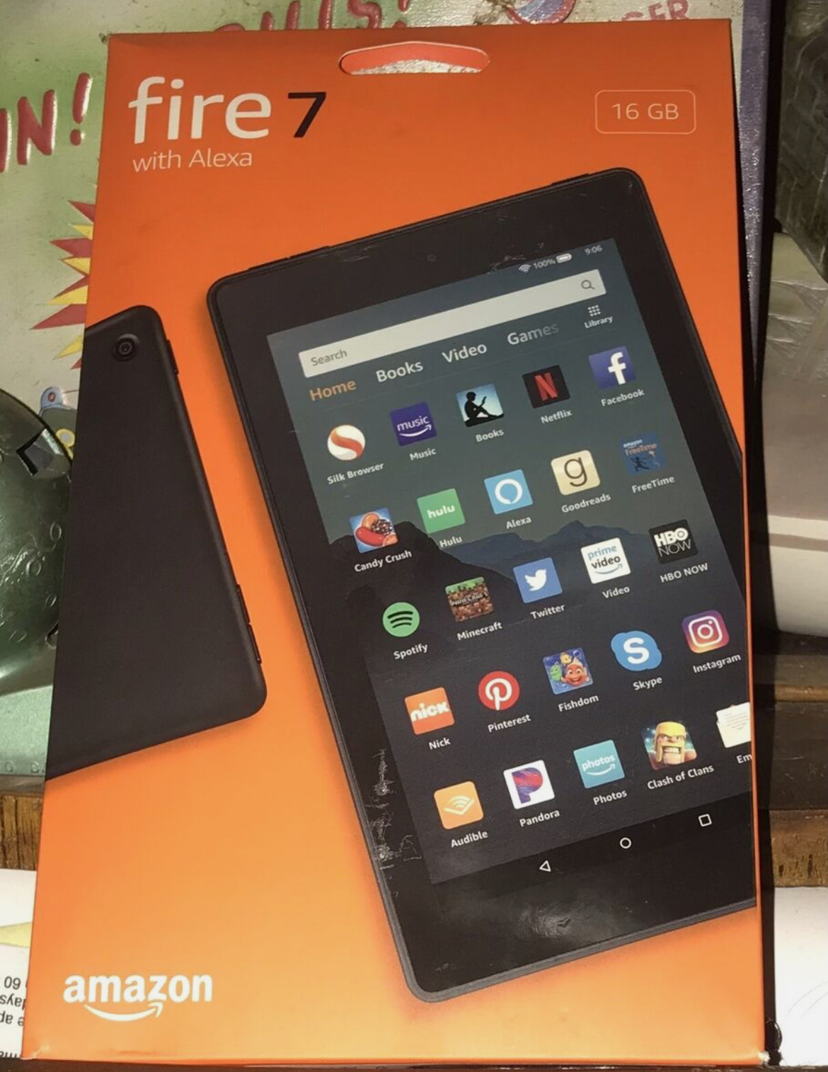 TABLET AMAZON KINDLE FIRE 7 16GB 2022 LANZAMIENTO CON ALEXA 7 NEGRA