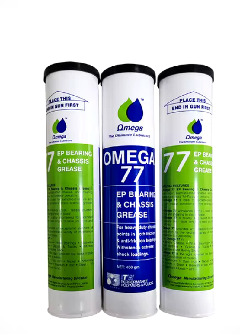 GRASA DE ACEITE ROJO OMEGA 77, RODAMIENTO DE FILA DE DIENTES, MANTEQUILLA DE BOLAS ITW PPF, LUBRICANTE