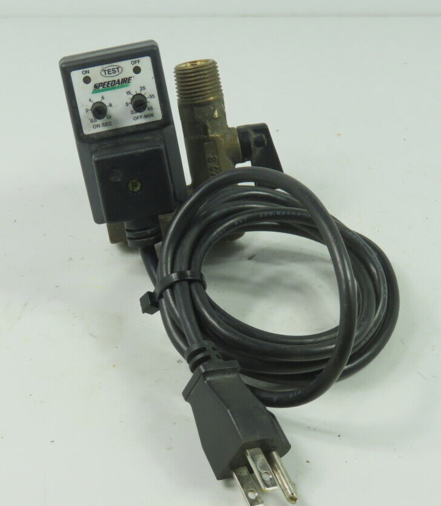 Temporizador eléctrico control Alpha-Pure XDV-250-115V Válvula de drenaje 115V 1/2"In 1/4" Out***USADO***