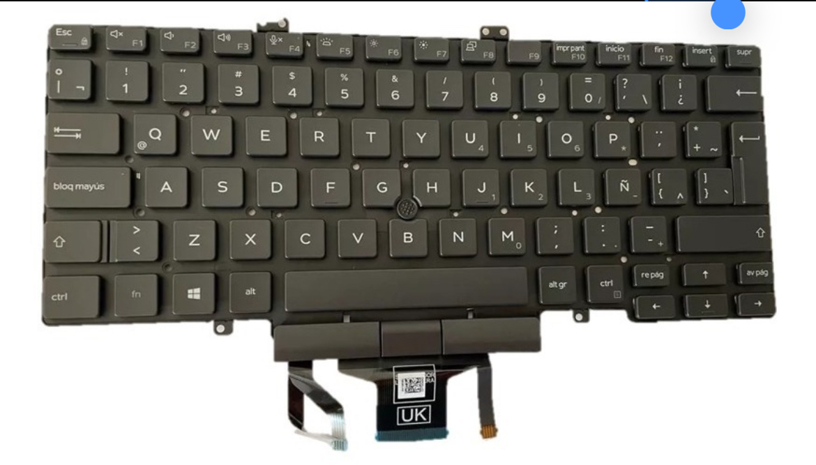 TECLADO DELL LATITUD 5400 5401 5410 5411 MNFJ6 7400 LUZ 3400