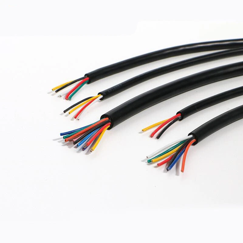 BLACK FLEXIBLE PVC SHEATHED CABLE WIRE 6 CORE POWER CORD 18 AWG | GENERICO | 396661658890 | 30 METROS