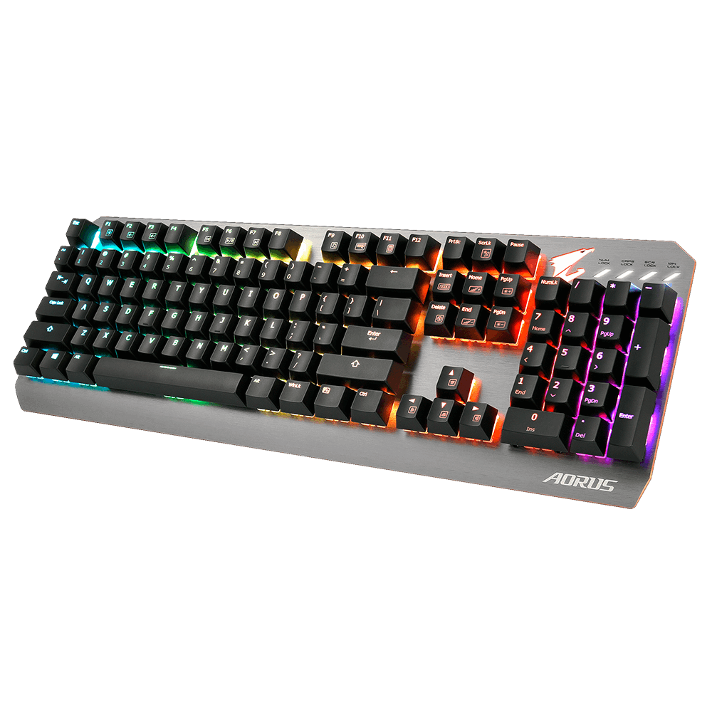 GIGABYTE KB GK-AORUS K7 Gaming Keyboard K7 AORUS Cherry MX Mechanical Gaming Switch Red RGB fusion 22 function keys