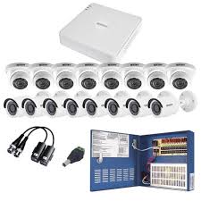 Epcom Kit de Vigilancia KESTXLT8BW/8EW de 8 Cámaras Bullet y 8 Cámaras Domo CCTV, 16 Canales, con Grabadora