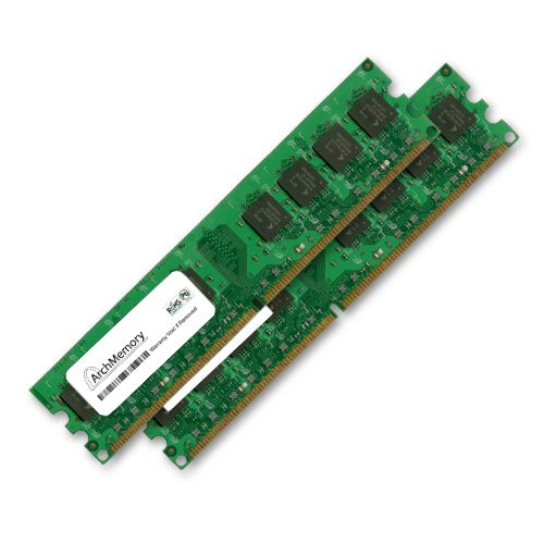 4GB 533MHz DDR2 Non-ECC CL4 DIMM (Kit of 2) interchangeable with KVR533D2N4K2/4G Anti-Static Gloves Included