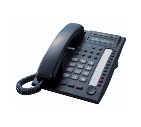 KX-T7730X-B  Teléfono multilínea analógico, semi - ejecutivo. Color negro, para sistemas KX-TES824, se utiliza tambien para programar la central analógica.