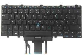 Latin Spanish Keyboard for Dell Latitude 5480 E5480 5490 Backlit Pointer Teclado