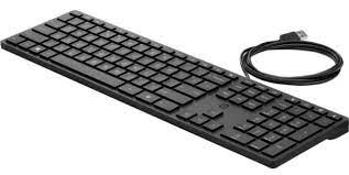 HP SMART BUY WIRED 320K SLIM KEYBOARD BLACK 108 KEYS USB-A L96909-001