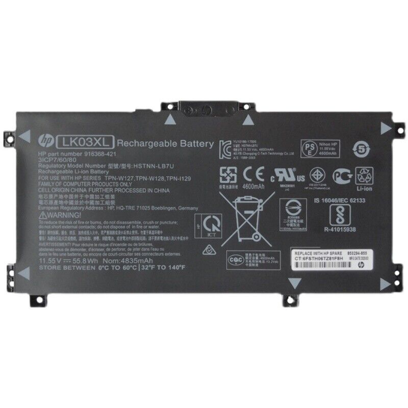 Batería Genuina LK03XL Para HP Envy X360 15-BP 15-BQ 15-CN 17-AE 17-CE