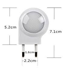 Mini lámpara de noche de Caracol LED luz de noche automática luz incorporada Sensor de luz de Control